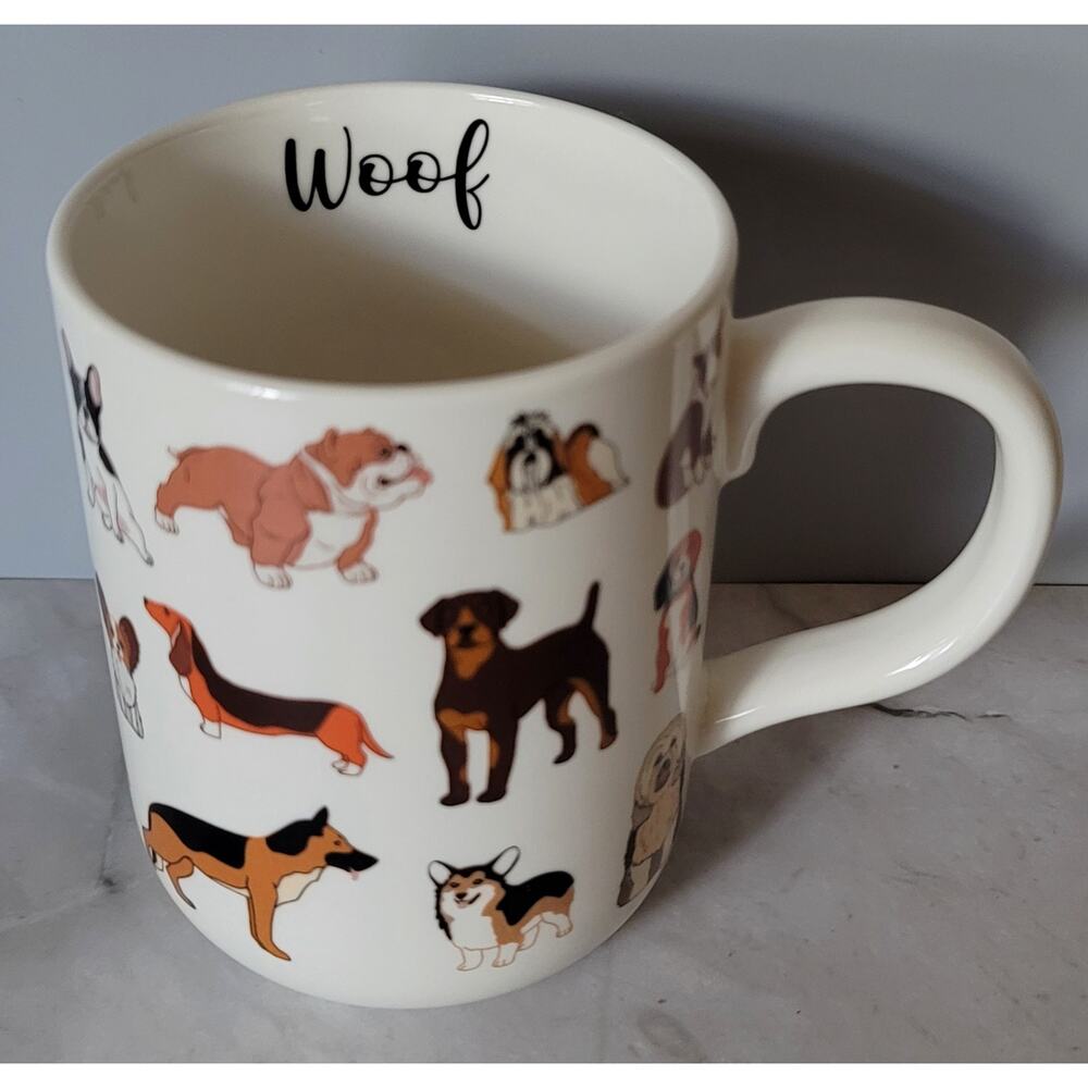 Adorable Woof Various Breeds of Dogs Coffee Mug by Mainstays for Dog Lover - Picture 5 of 7
